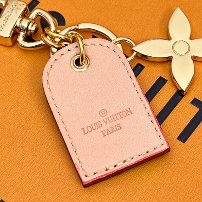 Porte-clés en cuir et acier inoxydable
