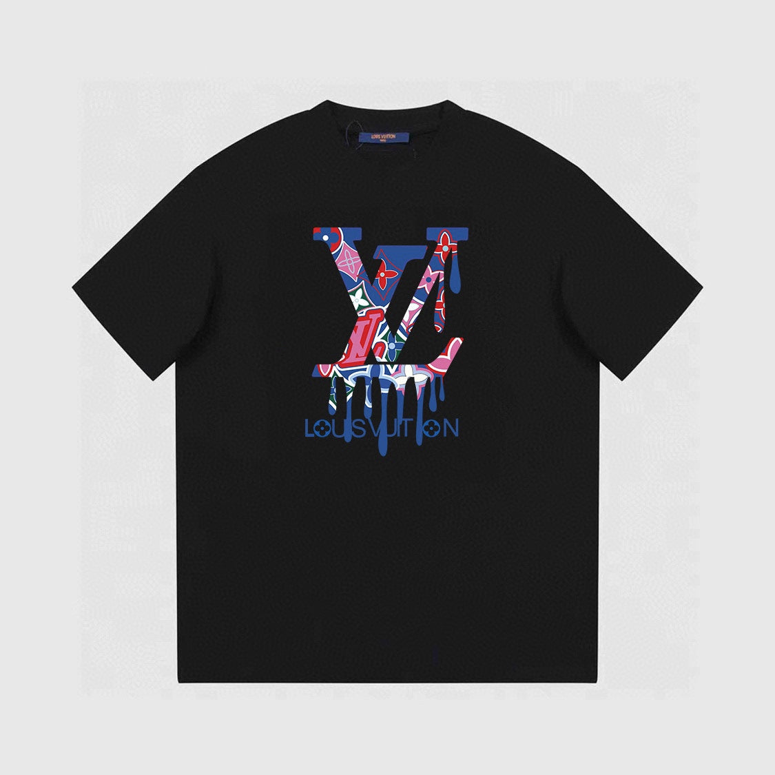 T-shirt imprimé texturé gouttes d'eau