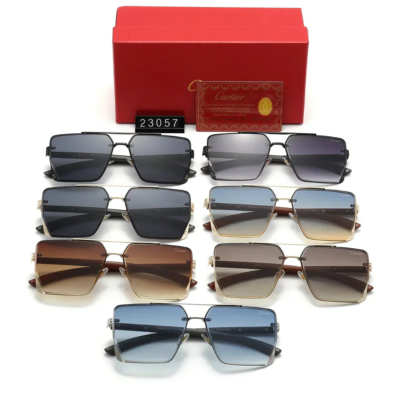 Lunettes de soleil rétro en métal
