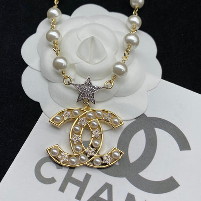 Collier ajustable de perles tempérament étoile