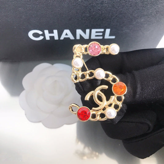 Broche Lucky 5 Diamant Perle