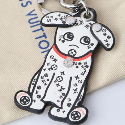 Porte-clés créatif chien tacheté blanc