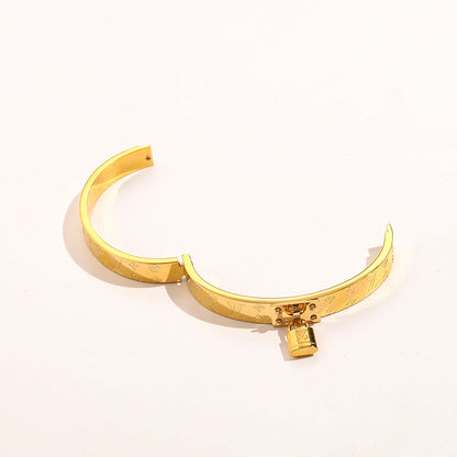 Lock Pendant Monogram Bracelet