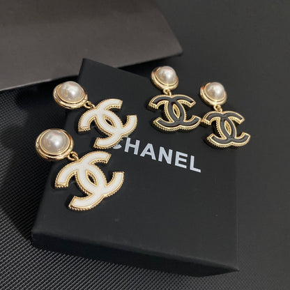 Boucles d'oreilles en époxy nacré Tempérament