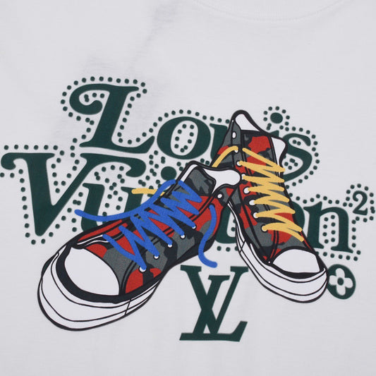 Camiseta Estampada de Zapatos