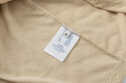 T-shirt en coton molletonné à carreaux