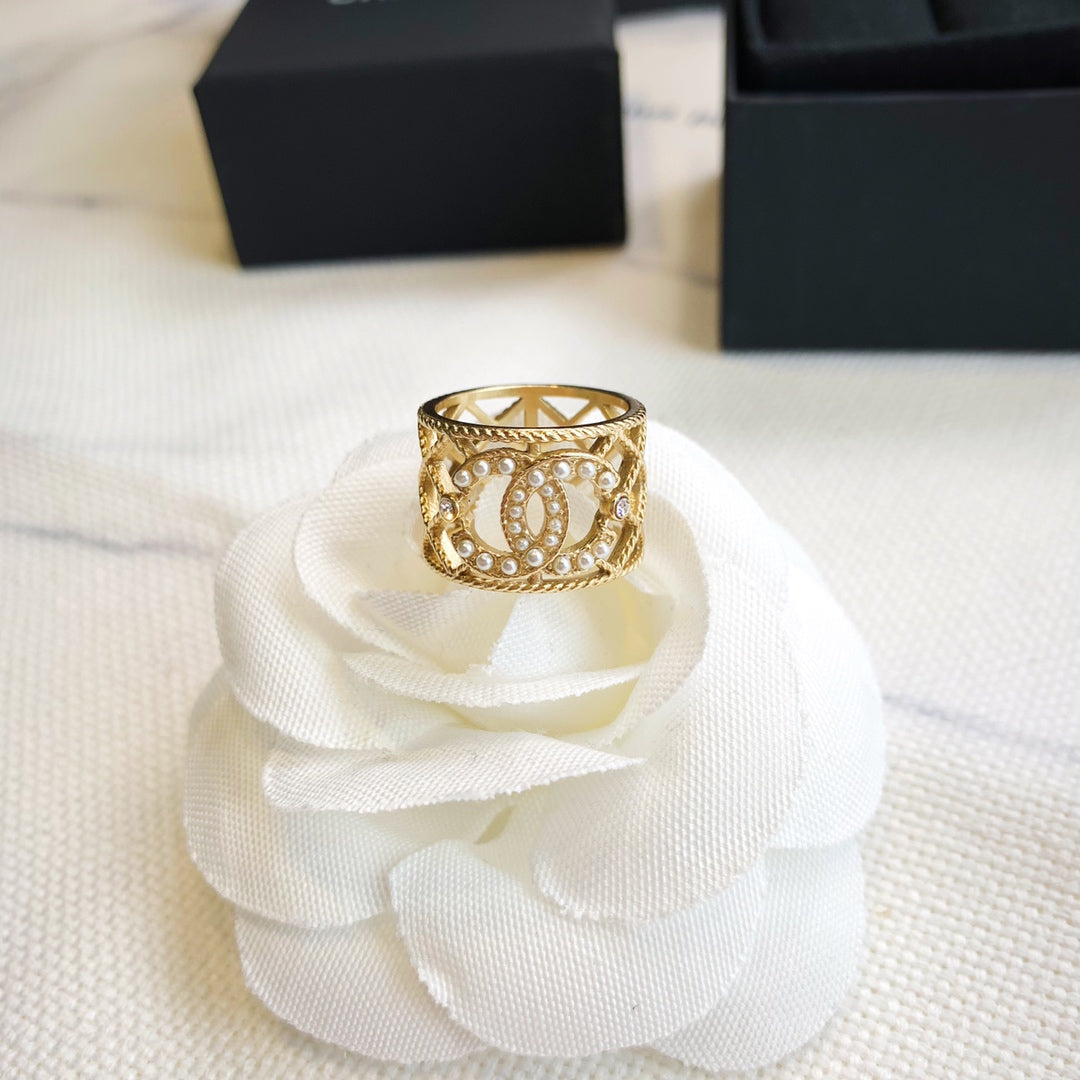 Bague Perle Grille