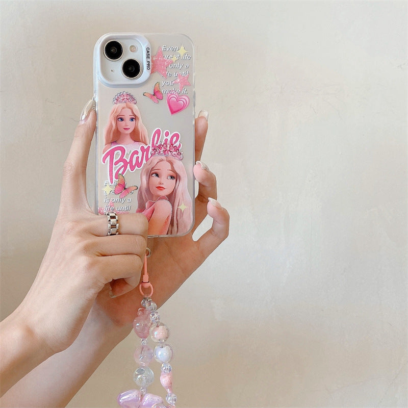 Bonita Funda con Colgante de Cortina de Cuentas de Princesa