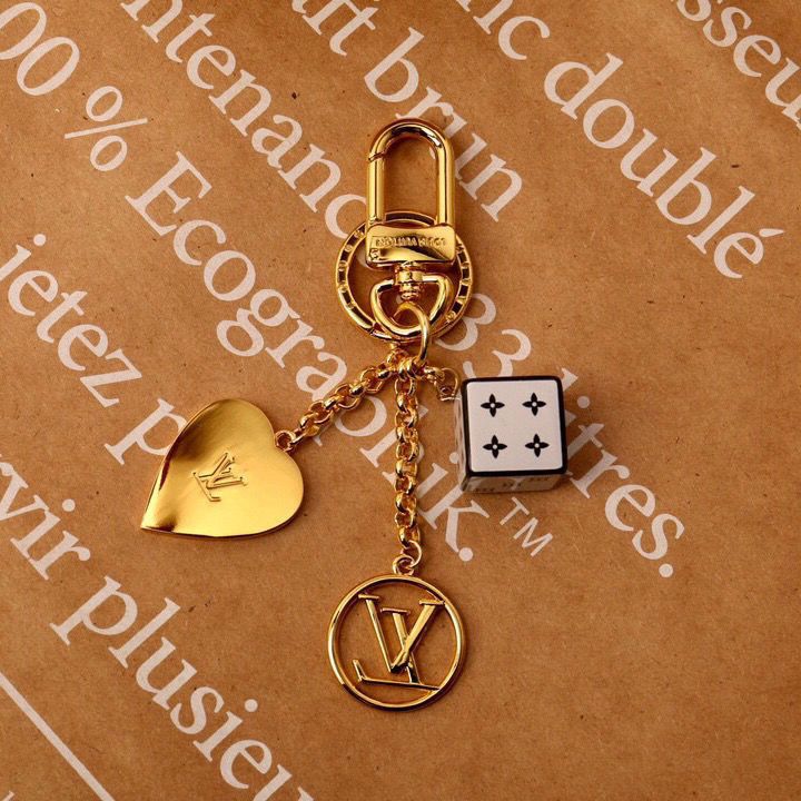 Porte-clés cœur de dés personnalisé