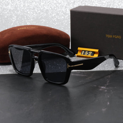 2026 American-style trendy double-bridge high-end sunglasses