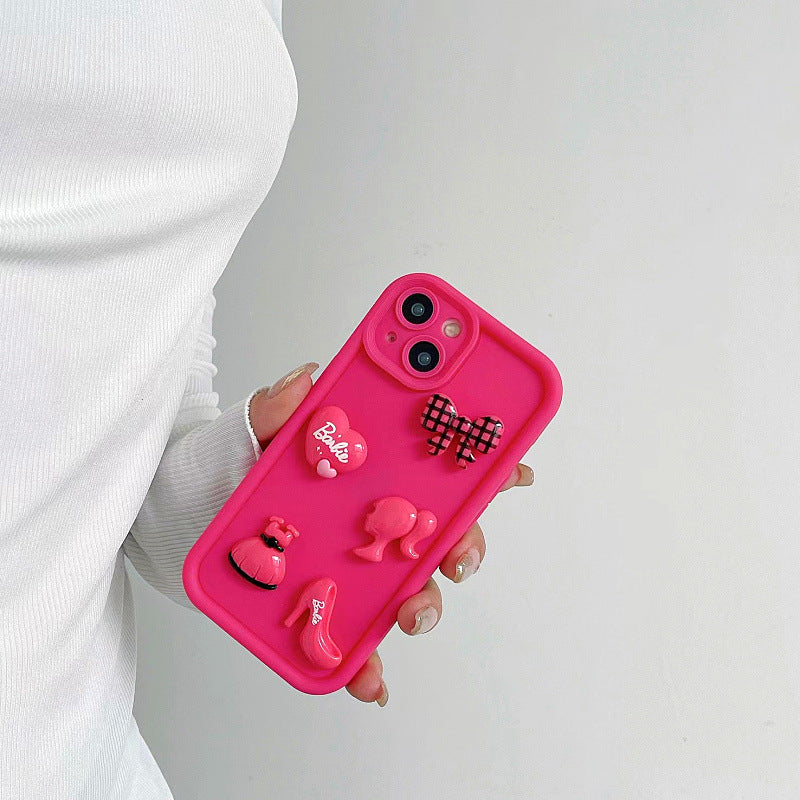 Funda 3D de chica de dibujos animados