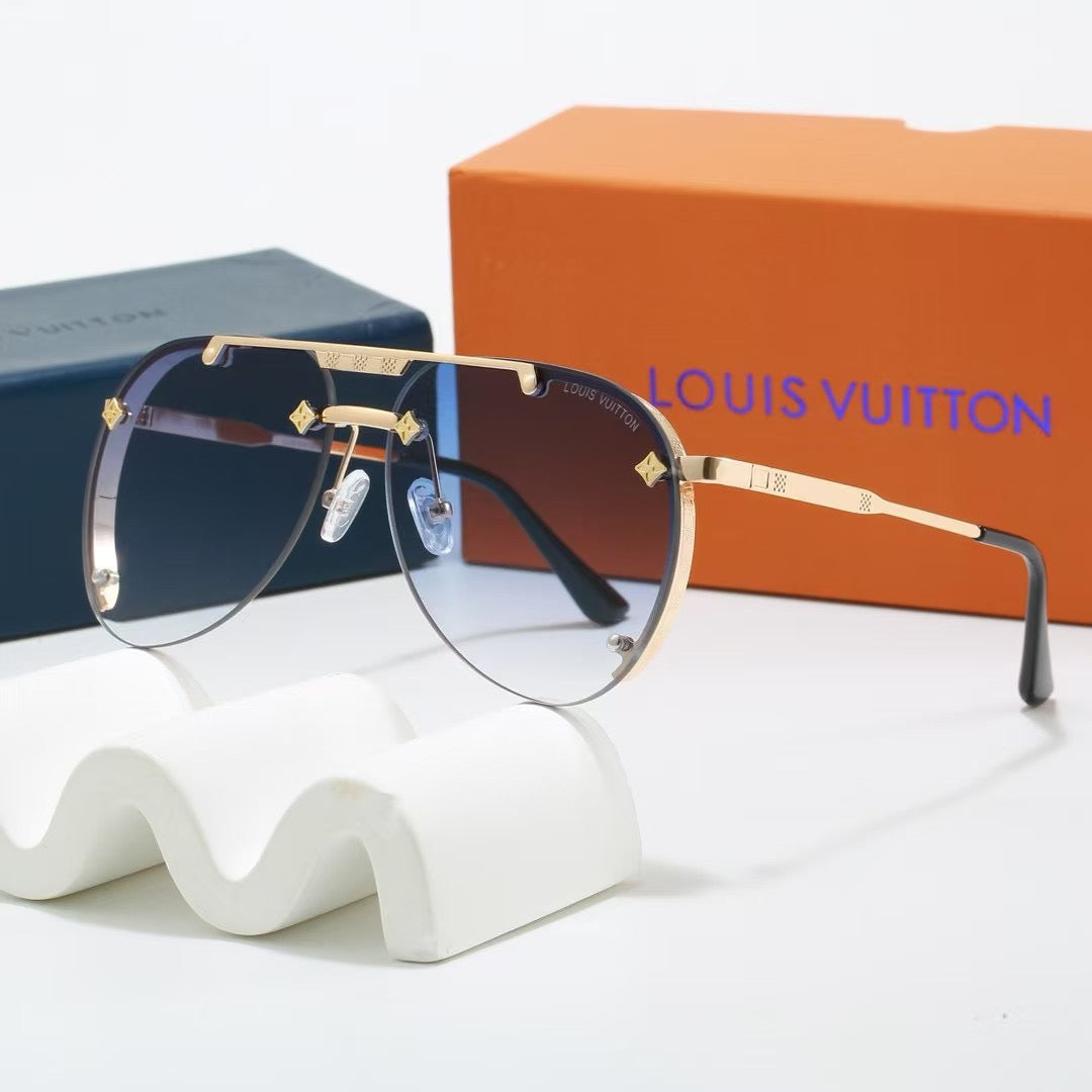 Lunettes de soleil tendance en métal style européen et américain, nouveauté 2026
