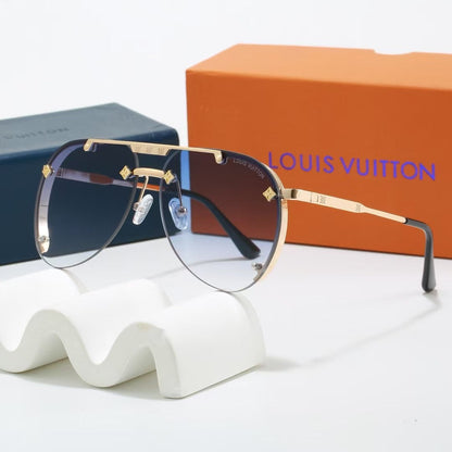 Lunettes de soleil tendance en métal style européen et américain, nouveauté 2026