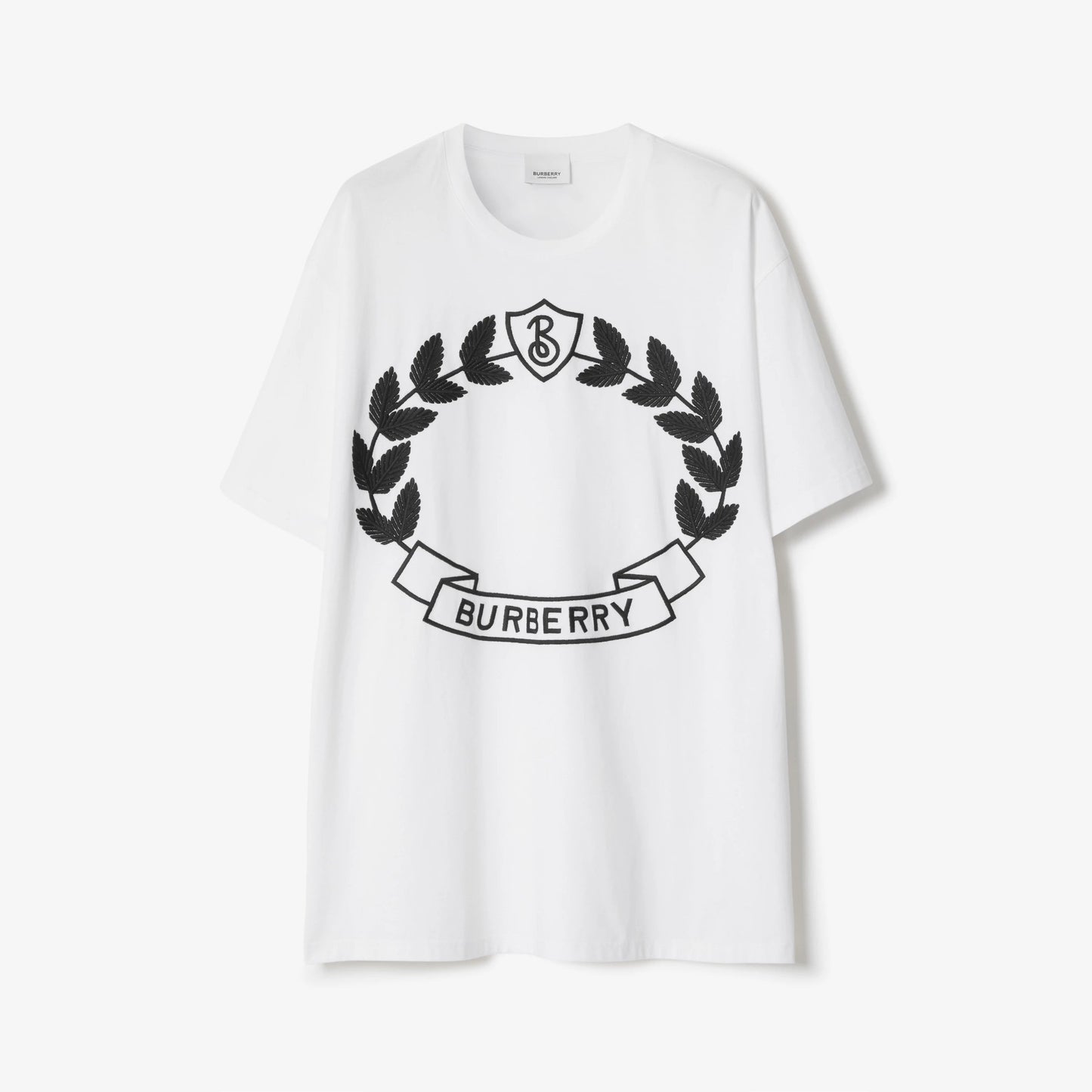 T-shirt en coton blason feuille de chêne