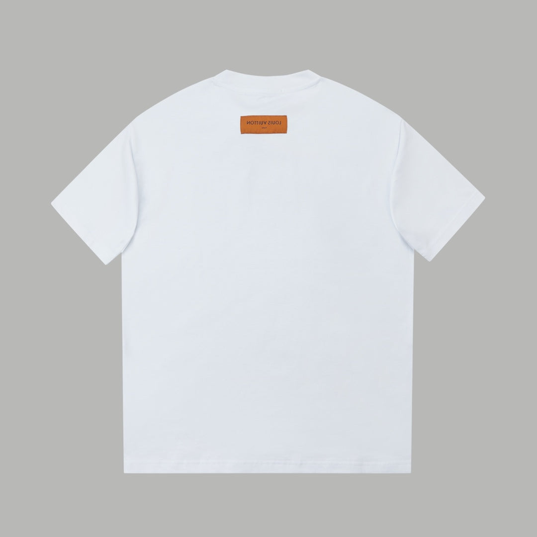 T-shirt à impression lettre simple