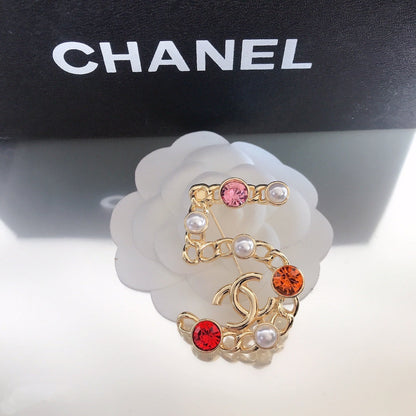 Broche Lucky 5 Diamant Perle