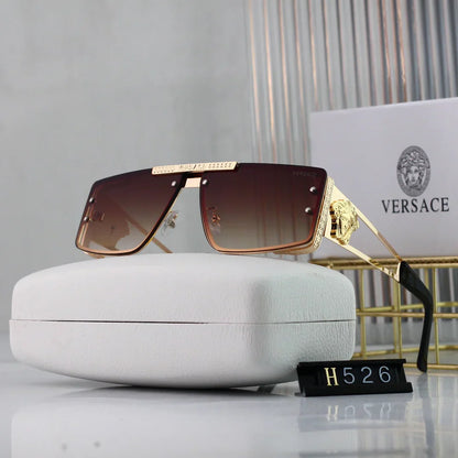 Nouvelles lunettes de soleil 526 HD avec verres grand format et design plein cadre, 7 couleurs