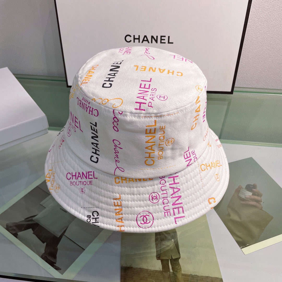 Sombrero tipo pescador con estampado de letras a la moda
