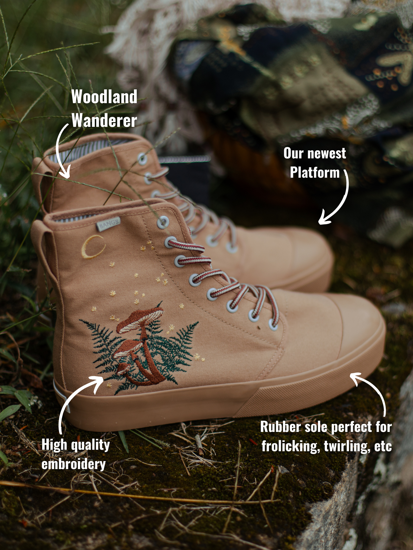 Baskets montantes à plateforme Woodland Wanderer