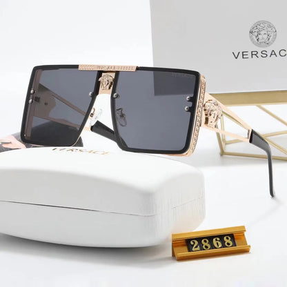 Nouvelles lunettes de soleil carrées HD surdimensionnées en métal tendance 2026
