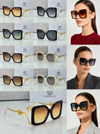 6 Color Square Chain Temple Sunglasses - VE4502U