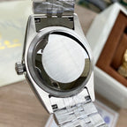 Classic Stainless Steel Luxury Dress Watch – 5-Color Dial Collection with Crystal Markers, Elegant Gold & Two-Tone Finishes