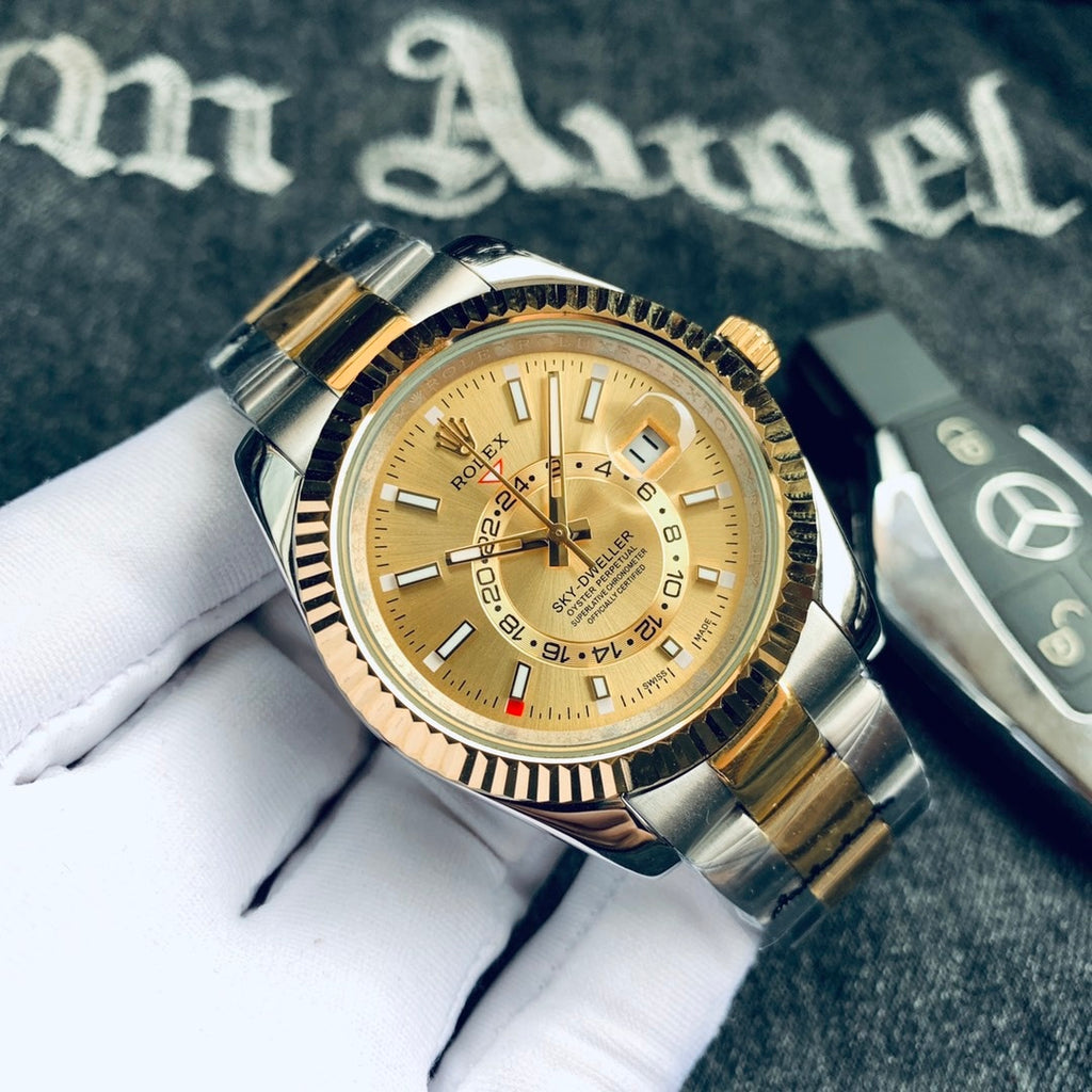 Premium Stainless Steel Mechanical Watch 9 Color Options Classic Luxury Style