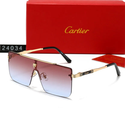 Nouvelles lunettes de soleil oversize sans monture pour hommes et femmes