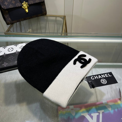 Gorro de lana de cachemira versátil para mujer