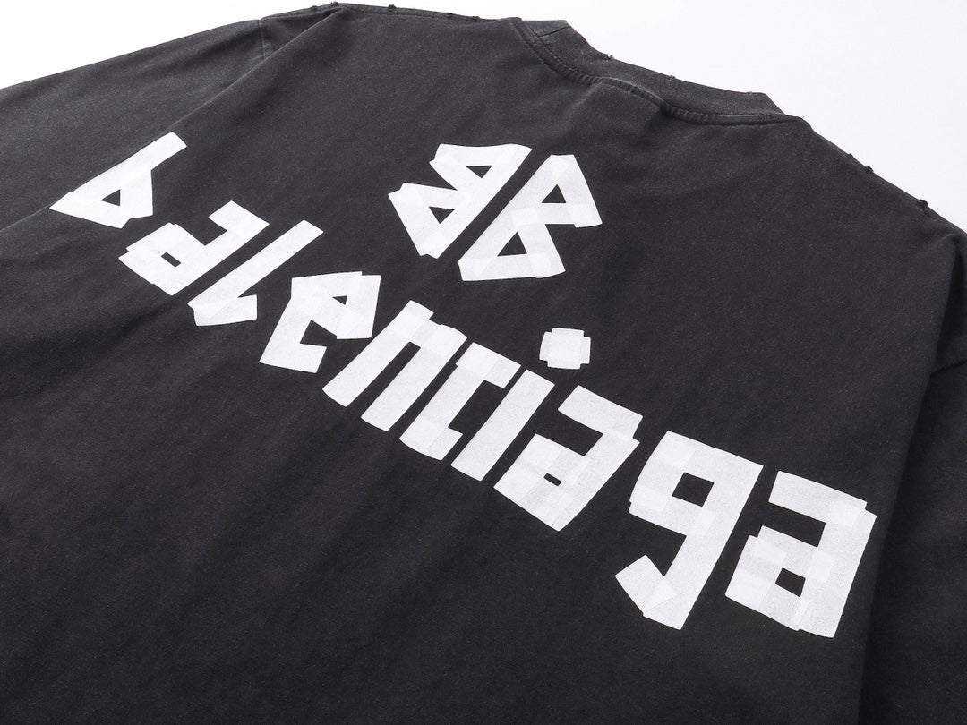 T-shirt classique à imprimé lettre