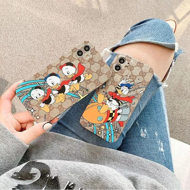 Jolie coque de téléphone canard à imprimé classique