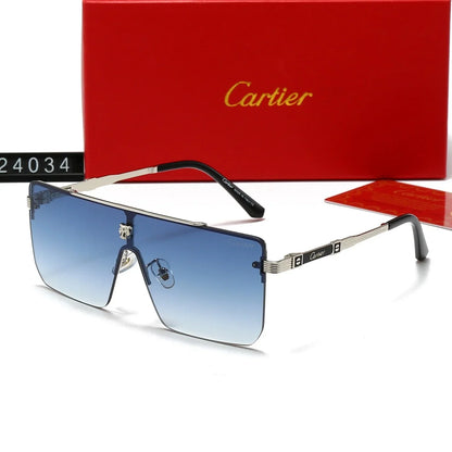 Nouvelles lunettes de soleil oversize sans monture pour hommes et femmes