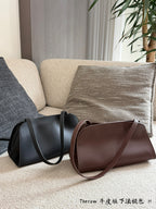 Minimalist Taupe Brown Shoulder Bag