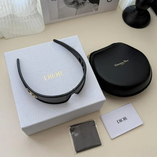 Bandeau de cheveux à la mode, lunettes de soleil tendance