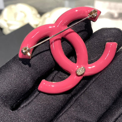 Broche de diamantes de imitación rosa degradado