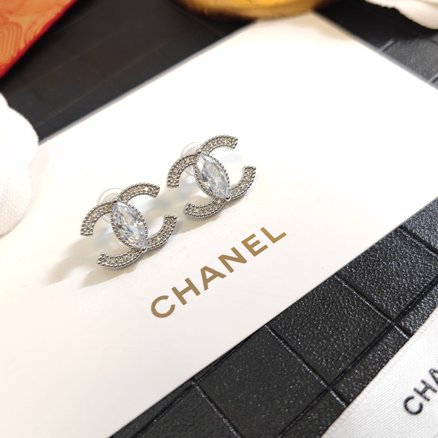 Pendientes de Cristal y Diamantes de Moda
