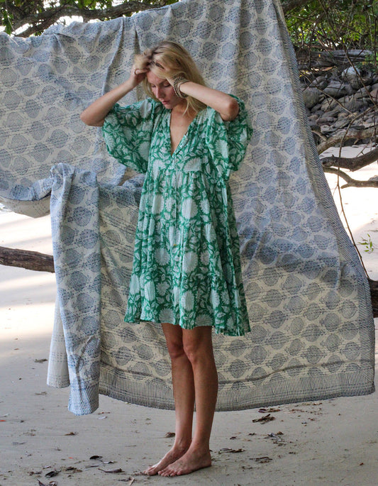 Minivestido Emerald Neera - Forrado