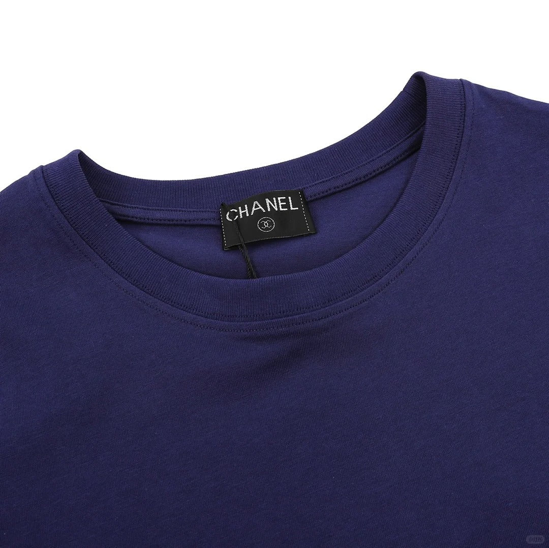 T-shirt rose à manches courtes avec logo imprimé