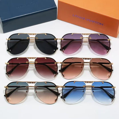 Lunettes de soleil tendance en métal style européen et américain, nouveauté 2026