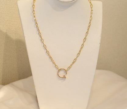 Nail Rhinestone Necklace