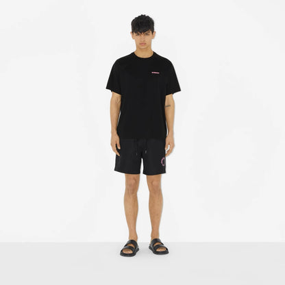 T-shirt en coton blason feuille de chêne