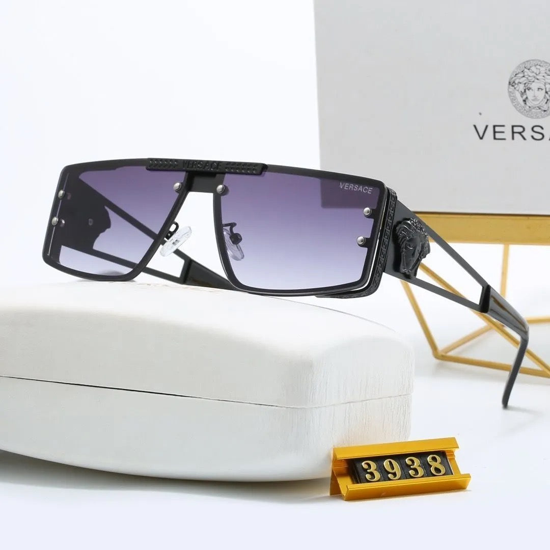 Lunettes de soleil de style européen et américain 2026 nouvelle mode, avec monture en métal 3938 (protection UV)