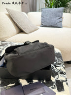 Black Parachute-Style Messenger Bag