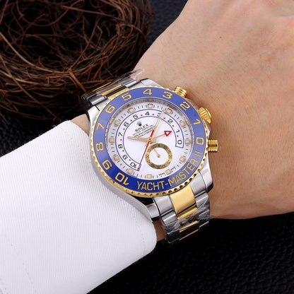 Premium Stainless Steel Mechanical Regatta Watch 4 Color Options Classic Sport Luxury Style