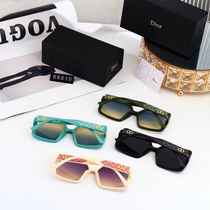 Simple and stylish metal sunglasses 68810