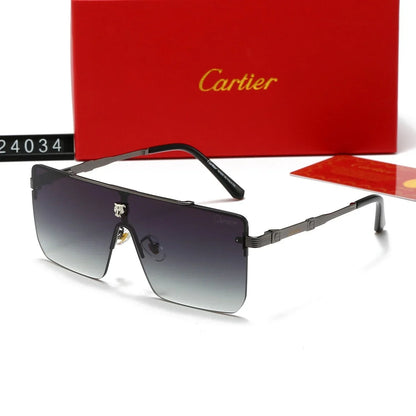 Nouvelles lunettes de soleil oversize sans monture pour hommes et femmes