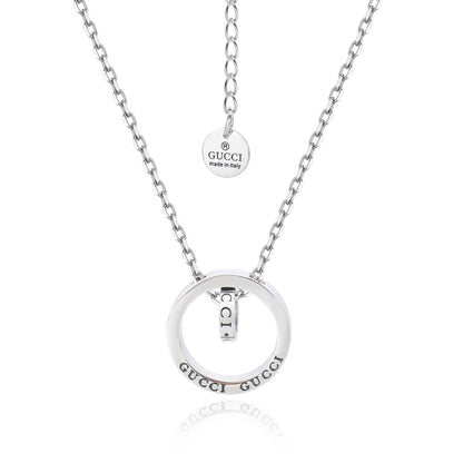 Creative Double Ring Necklace