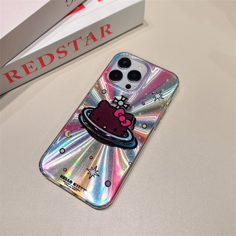 Bonita funda tipo atril de dibujos animados de láser