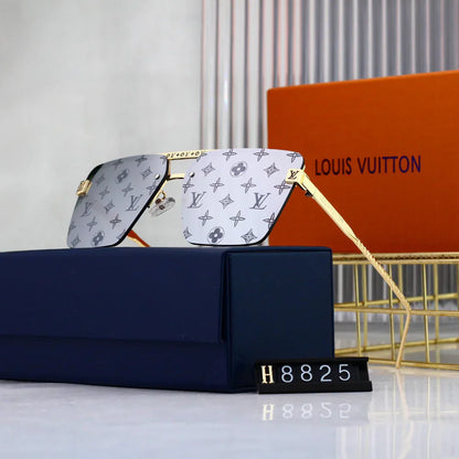Lunettes de soleil monogramme en métal HD