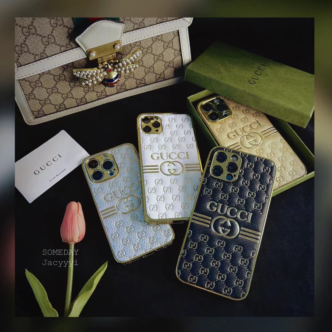 Étui en cuir bronzé électrolytique